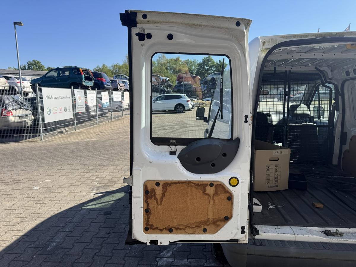 Ford Transit Connect original Fl&uuml;gelt&uuml;r mit Scheibe hinten links Frost Wei&szlig; Bj.2011